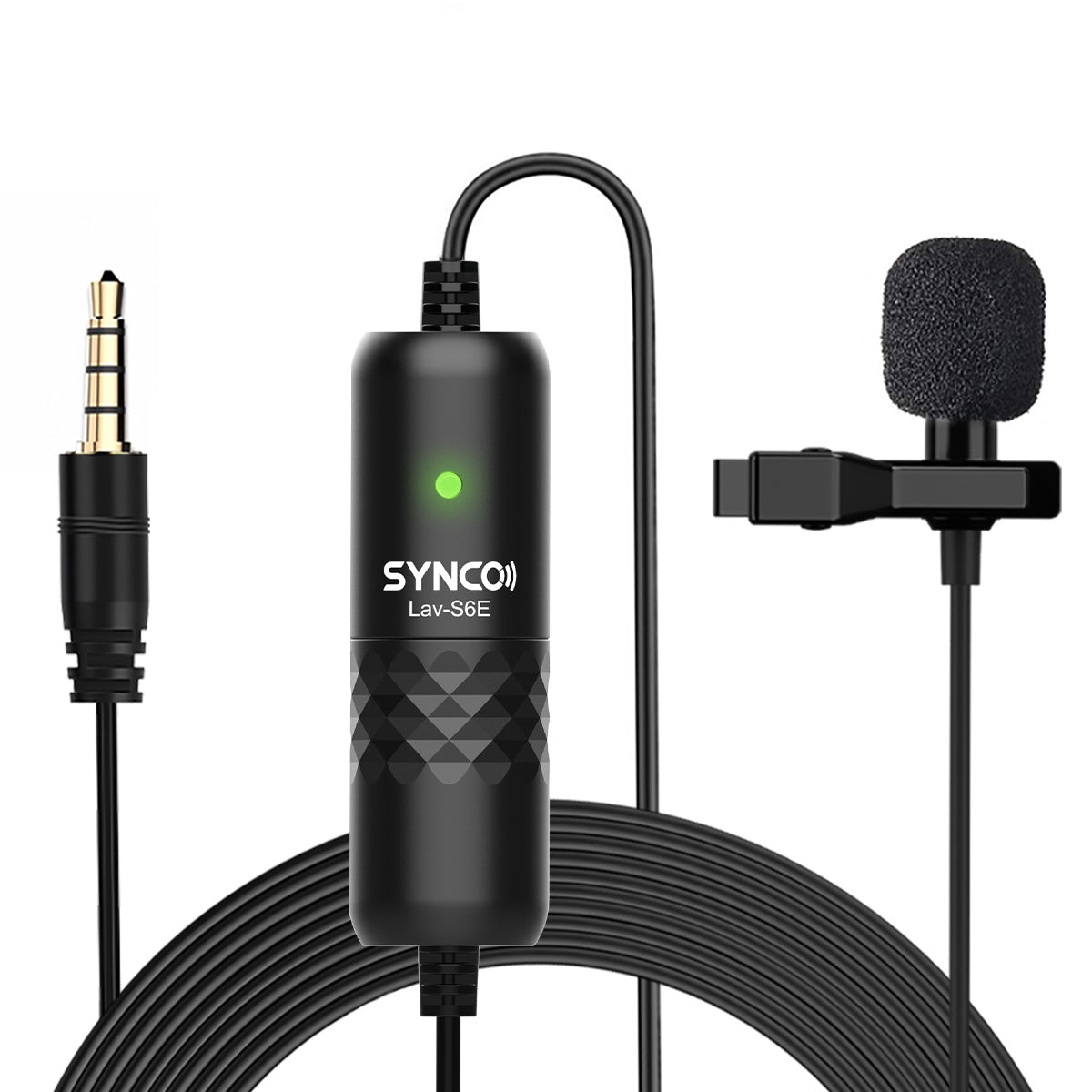 SYNCO Lav-S6 Micro Cravate, Clip on Lapel Microphone Caméra
